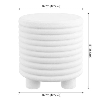 Evans 18" Minimalist Modern 3-Legged Drum Accent Table - JONATHAN Y